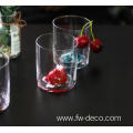 personalized round glass water drinking glasses set